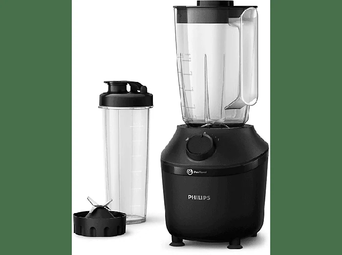 FRULLATORE Serie 3000 HR2041/41, Potenza 450 W, Caraffa da 1 l, 1 velocità, Plastica, Acciaio inox con tecnologia ProBlend, Black - PHILIPS