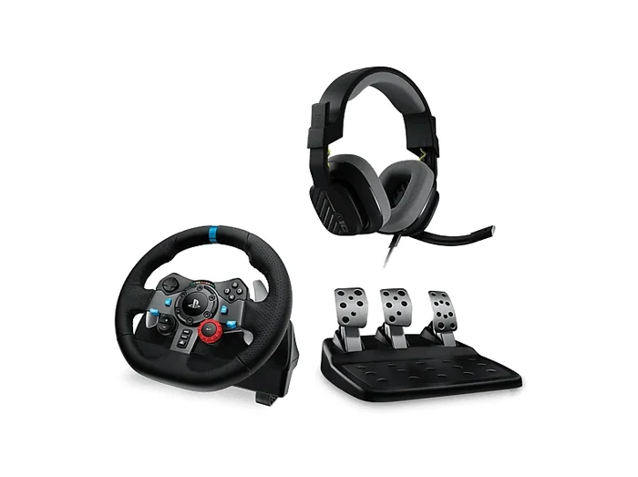 VOLANTE + CUFFIA G29 + A10 BUNDLE, Compatibile con: Multi piattaforma, Driving Force - LOGITECH