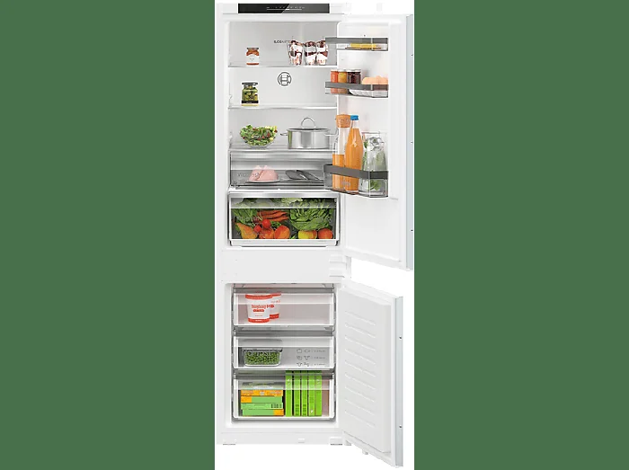 FRIGORIFERO DA INCASSO KIN862SE0, Capacità netta totale 260 l, Rumorosità: 35 dB(A), 3 ripiani, Dimensioni: L 54,1 cm A 177,2 cm P 54,8 cm, Bianco, Classe E - BOSCH