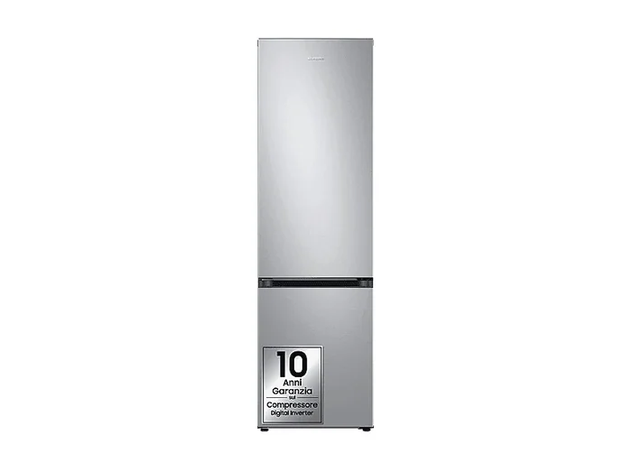 FRIGORIFERO COMBINATO RB38C600DSA/EF, Capacità netta totale 390 l, Rumorosità: 35 dB(A), LAN wireless, 5 ripiani, Dimensioni: L 59,5 cm A 203 cm P 65,8 cm, Silver, Classe D - SAMSUNG