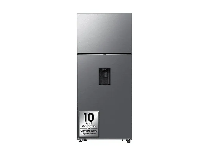 FRIGORIFERO DOPPIA PORTA RT53DG7B14S9EF, Capacità netta totale 528 l, Rumorosità: 37 dB(A), LAN wireless, Dispenser acqua, Dispenser ghiaccio, 4 ripiani, Dimensioni: L 79 cm A 185,5 cm P 72,5 cm, Metal Inox, Classe E - SAMSUNG