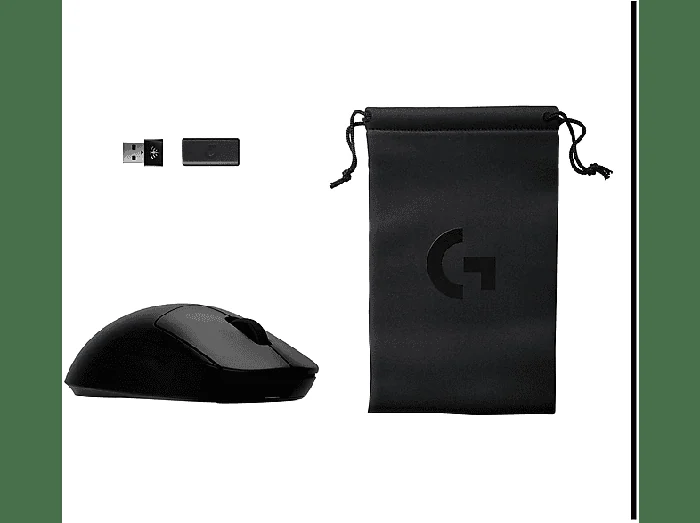 MOUSE Mouse G pro 2 + Dongle, Collegamento Wireless, Ingresso: Otticamente a diodi laser, Scrolling a 2 direzioni, Risoluzione max 44000 dpi, Black - LOGITECH