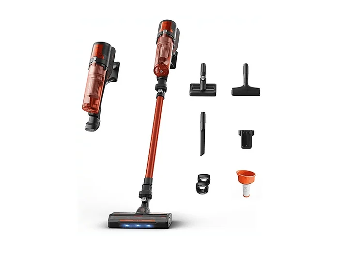 SCOPA ELETTRICA X-FORCE 8.80 RH1872, Autonomia fino a 45 min, Contenitore polvere fino a 0,6 l, ROSSO - ROWENTA