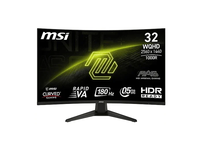 MAG 325CQPF E18 Monitor Gaming, 31,5 ", WQHD, 2560 x 1440 Pixel, tempo di risposta 1 ms, refresh rate 180 Hz - MSI