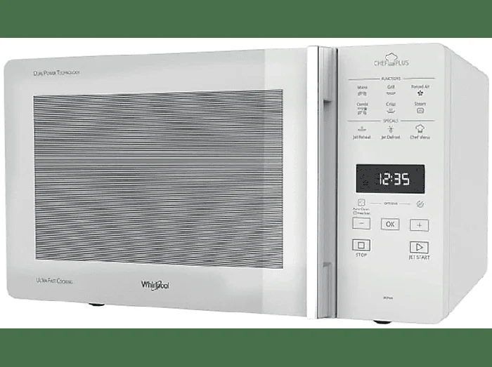 MICROONDE COMBINATO MCP349WH, capacità 25 l, potenza microonde max 800 W, Funzione grill, Potenza grill 900 W, 6 livelli di potenza, Funzione vapore, White - WHIRLPOOL