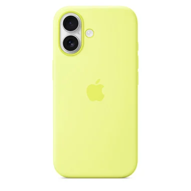 Custodia MagSafe in silicone per iPhone 17 - Giallo neon - Apple