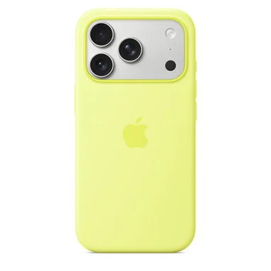 Custodia MagSafe in silicone per iPhone 17 Pro - Giallo neon - Apple
