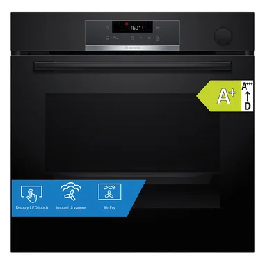 Serie 4 HRG532BB3 Forno con impulsi di vapore Air Fry Nero Classe A+ - Bosch