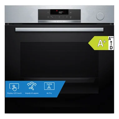 Serie 4 HRG532BS3 Forno con impulsi di vapore Air Fry Acciao inox Classe A+ - Bosch