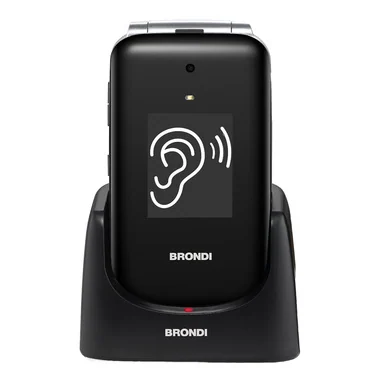 Amico Supervoice 7,11 cm (2.8") Nero Telefono per anziani - Brondi