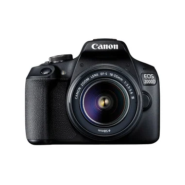 EOS 2000D + EF-S 18-55mm f/3.5-5.6 III Kit fotocamere SLR 24,1 MP CMOS 6000 x 4000 Pixel Nero - Canon