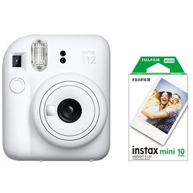 Instax Mini 12 62 x 46 mm Bianco +10 FOTO - Fujifilm