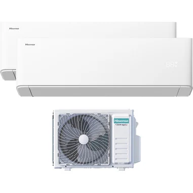 HISKITDUAL42UNI9+12 condizionatore fisso Dual split Climatizzatore split system Bianco 9000 + 12000 BTu - Hisense