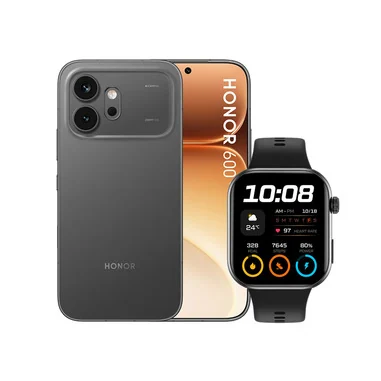 600 + Smartwatch CHOICE Watch 2i 16,7 cm (6.57") Doppia SIM Android 16.0 5G USB tipo-C 8 GB 512 GB 6400 mAh Nero - Honor