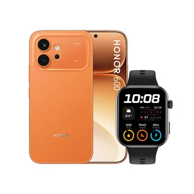 600 + Smartwatch CHOICE Watch 2i 16,7 cm (6.57") Doppia SIM Android 16.0 5G USB tipo-C 8 GB 512 GB 6400 mAh Arancione - Honor