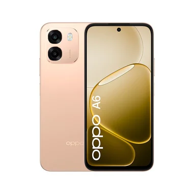 A6 AI Smartphone, doppia fotocamera 50MP+2, Selfie 8MP, Display 6.75” 120HZ IPS HD+, 6550mAh, RAM 6GB(Esp2GB/4GB/6GB)+ROM 256GB [Versione Italia], Aurora Gold - OPPO