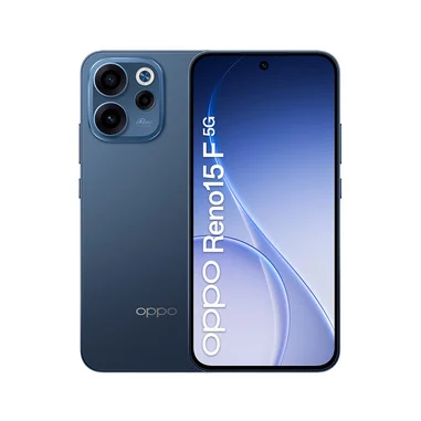 Reno15 F 5G AI Smartphone, Tripla fotocamera 50+8+2MP, Selfie 50MP, Display 6.57” 120HZ AMOLED FHD+, 6500mAh, RAM 8GB(Esp2GB/4GB/8GB)+ROM 256GB [Versione Italia], Twilight Black - OPPO