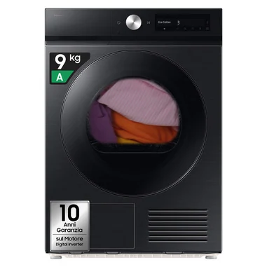 DV90DB7845GBU3 asciugatrice Libera installazione Caricamento frontale 9 kg Nero - Samsung