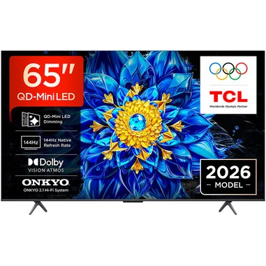 P8L TV 65P8L – QD-Mini LED 65", 4K HDR, Google TV, 144Hz VRR, Audio Onkyo 2.1 - TCL